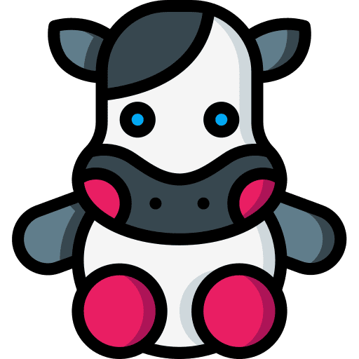 Cow toy animal cow icon