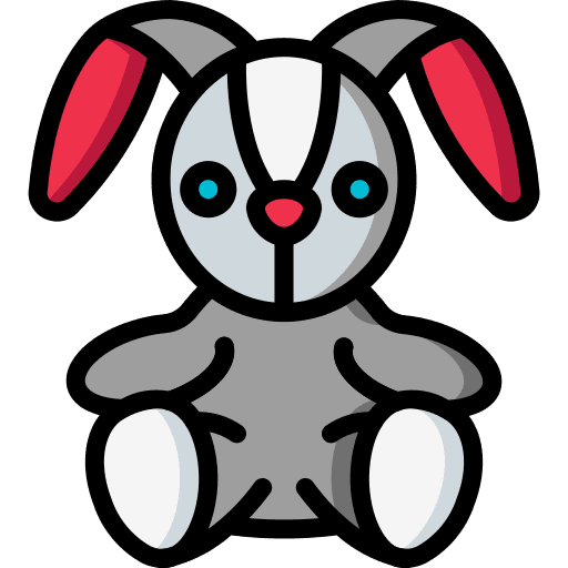 Rabbit soft rabbit toy icon