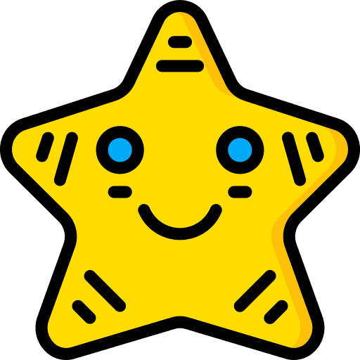 Star star happy kid and baby icon