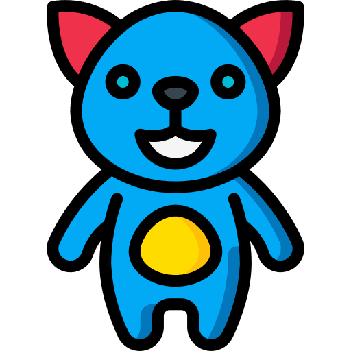 Cat kid and baby soft child icon