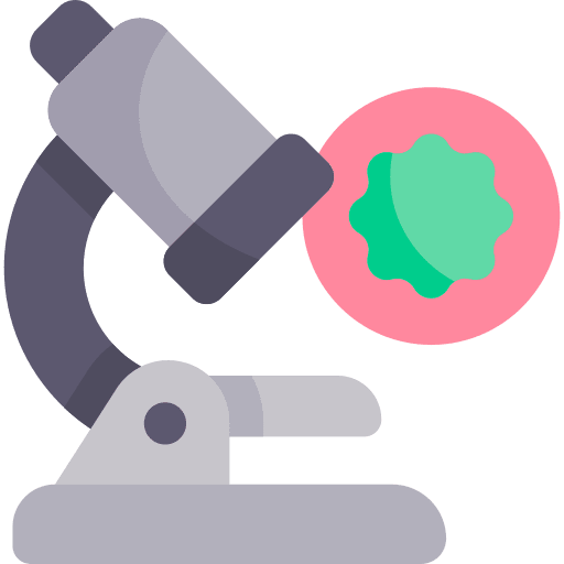 Test microscope testing test icon