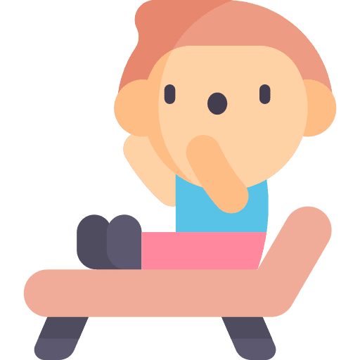Therapy man psychology sofa icon