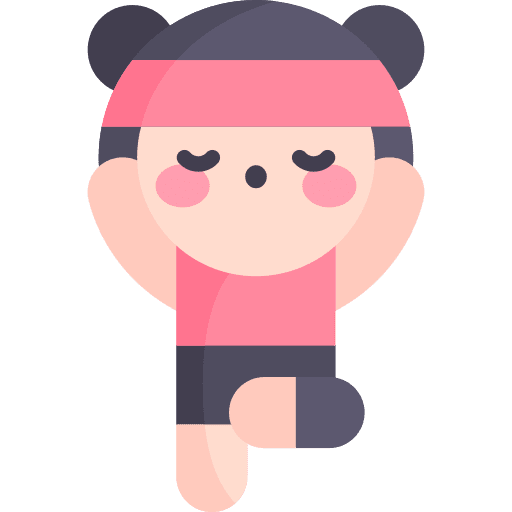 Yoga fitness pose people icon