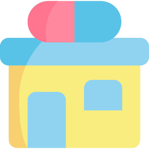 Drugstore healthcare and medical pharmacy pill icon