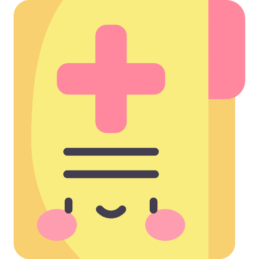 Medical history hospital book medicine icon