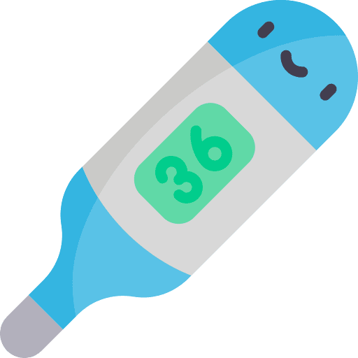 Thermometer healthcare and medical celsius thermometer icon