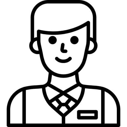 Receptionist front desk reservations receptionist icon