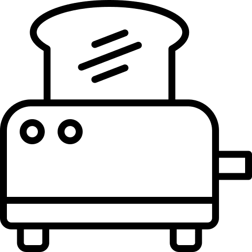 Toaster bread cooking toaster icon