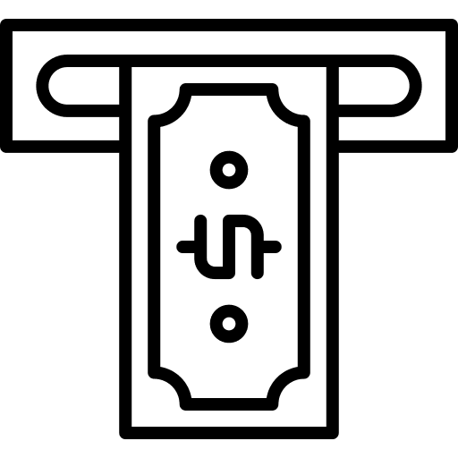 Atm machine bank atm machine buildings icon