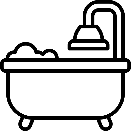 Bathtub washing hygiene bathtub icon