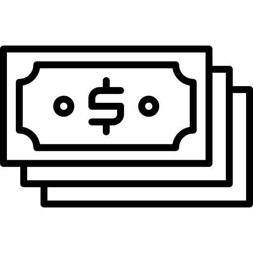 Cash business and finance dollar profits icon