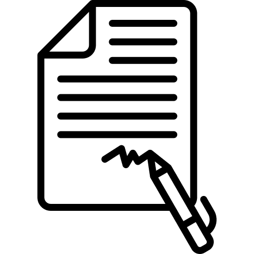 Documents enroll buildings check icon