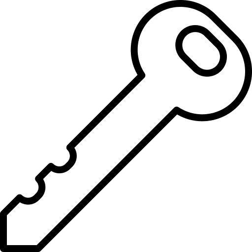 Doorkey lock unlock buildings icon