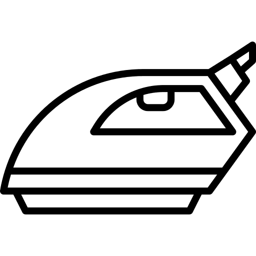 Iron laundry device housework icon