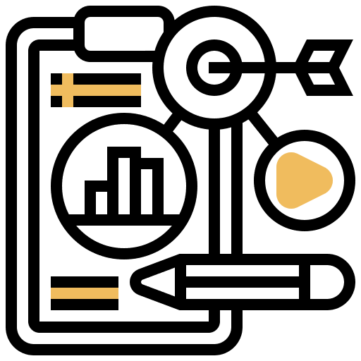 Marketing target strategy marketing icon