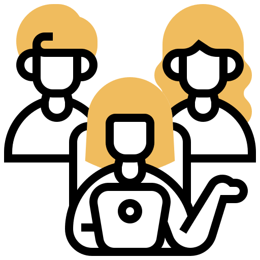 Manager professions and jobs administration control icon