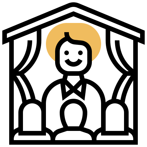 Training employees conference program icon