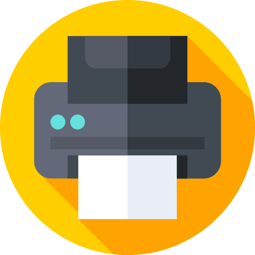 Printer electronics ink technology icon
