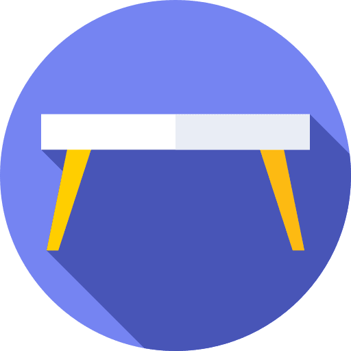 Desk office table studio icon