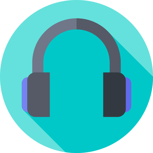 Headphones technology earphones social media icon