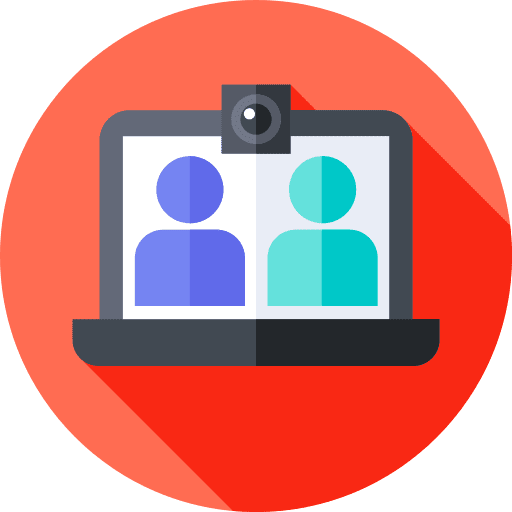 Online meeting video online meeting icon