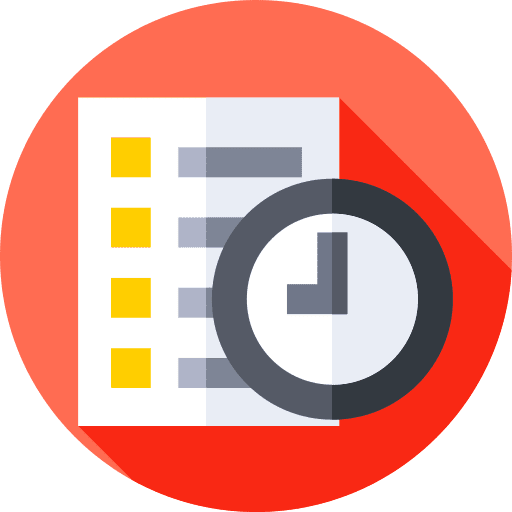 Schedule schedule criteria efficiency icon