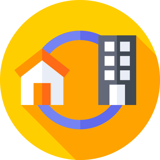 Work from home home office house office building icon