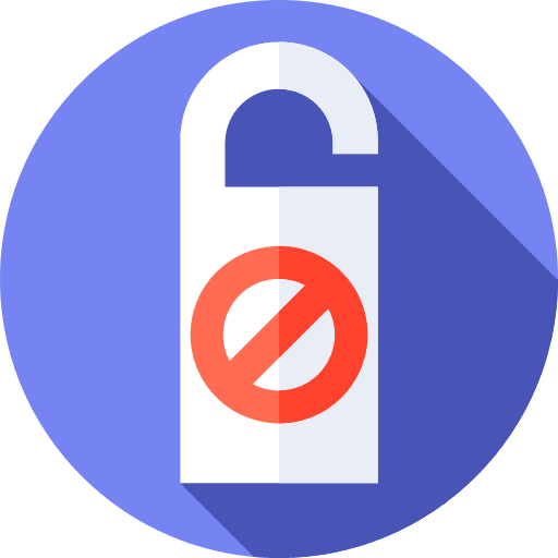 Do not disturb hanger door hanger holidays icon