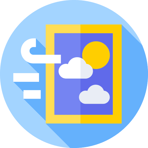Fresh air wind hygiene air icon