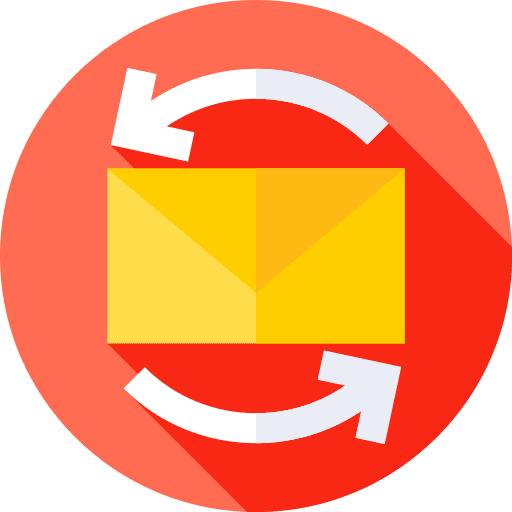 Message message arrows mail icon