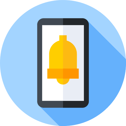 Notification ui alarm smartphone icon