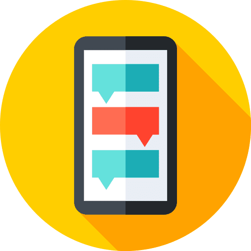 Smartphone chat cellphone mobile phone icon