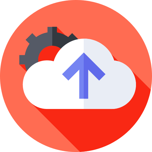 Upload cloud computing web upload icon