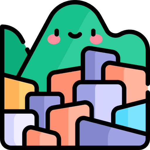 Favela architecture and city real estate property icon