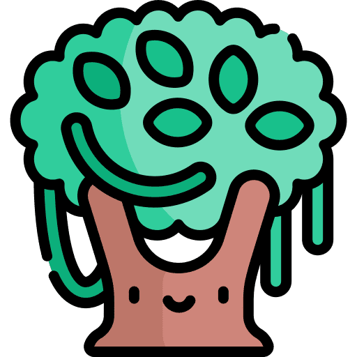 Tree plant rainforest nature icon