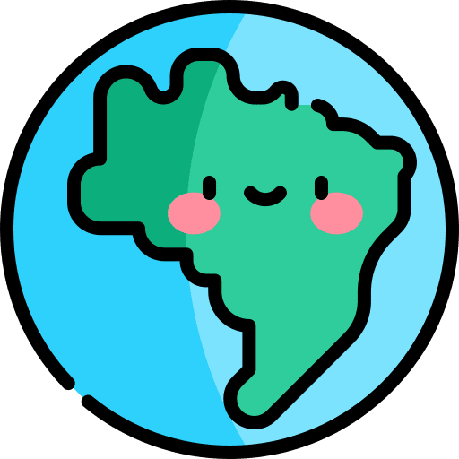 Brazil maps and location brazil world icon