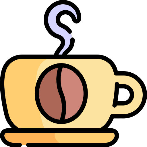 Coffee cup hot drink food mug icon