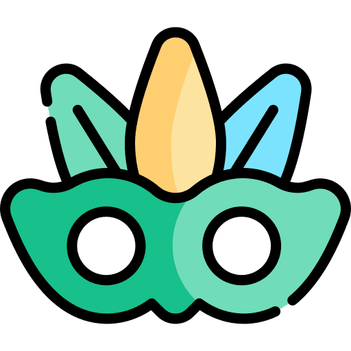 Eye mask cultures celebration brazil icon