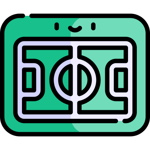 Football field soccer field sports and competition football field icon