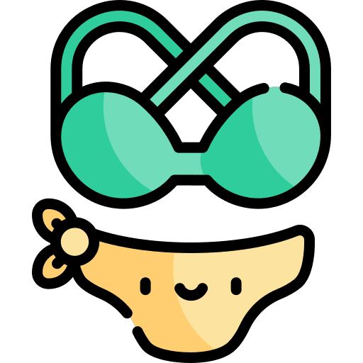 Bikini women swimming bikini icon