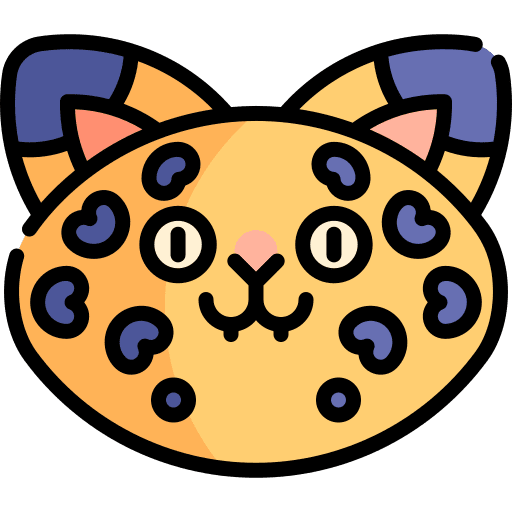 Jaguar wild wild life animals icon