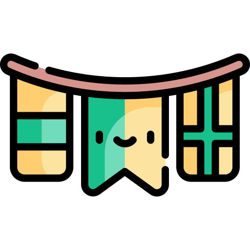 Bunting cultures flags bunting icon