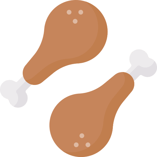 Chicken leg roast chicken poultry turkey icon
