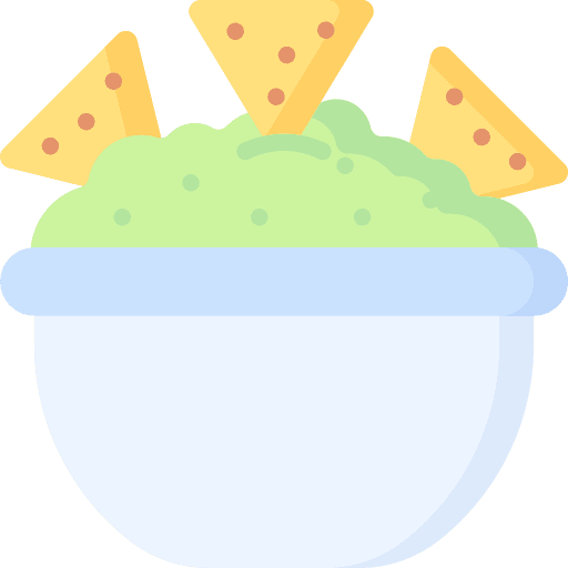 Guacamole healthy food diet vegetarian icon