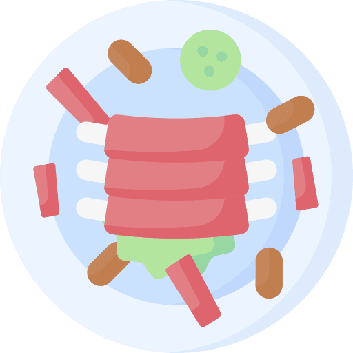 Ribs butcher bbq food and restaurant icon