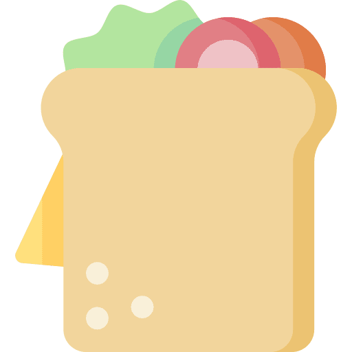 Sandwich snack lunch bread icon