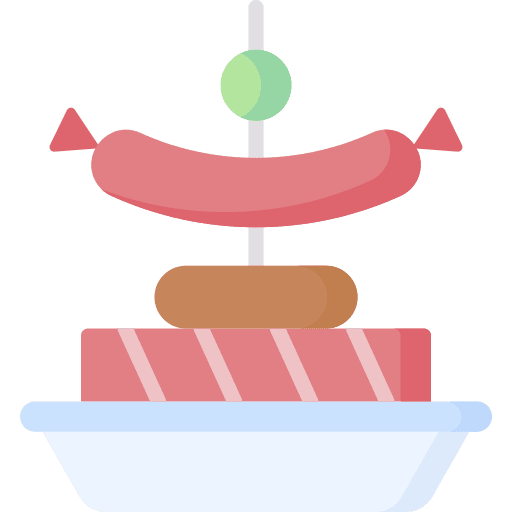 Tapas food and restaurant spanish bread icon