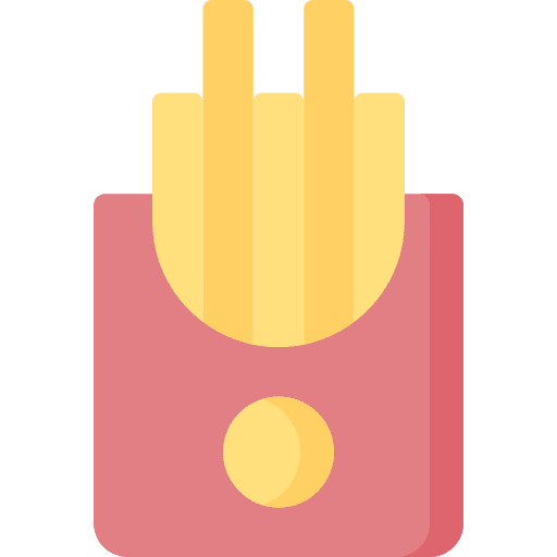 French fries food and restaurant french fries junk food icon