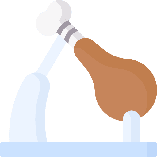 Ham lunch food and restaurant food icon