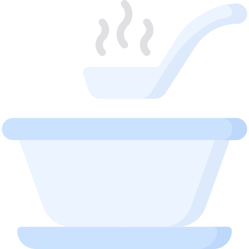 Hot soup dinner hot soup catering icon